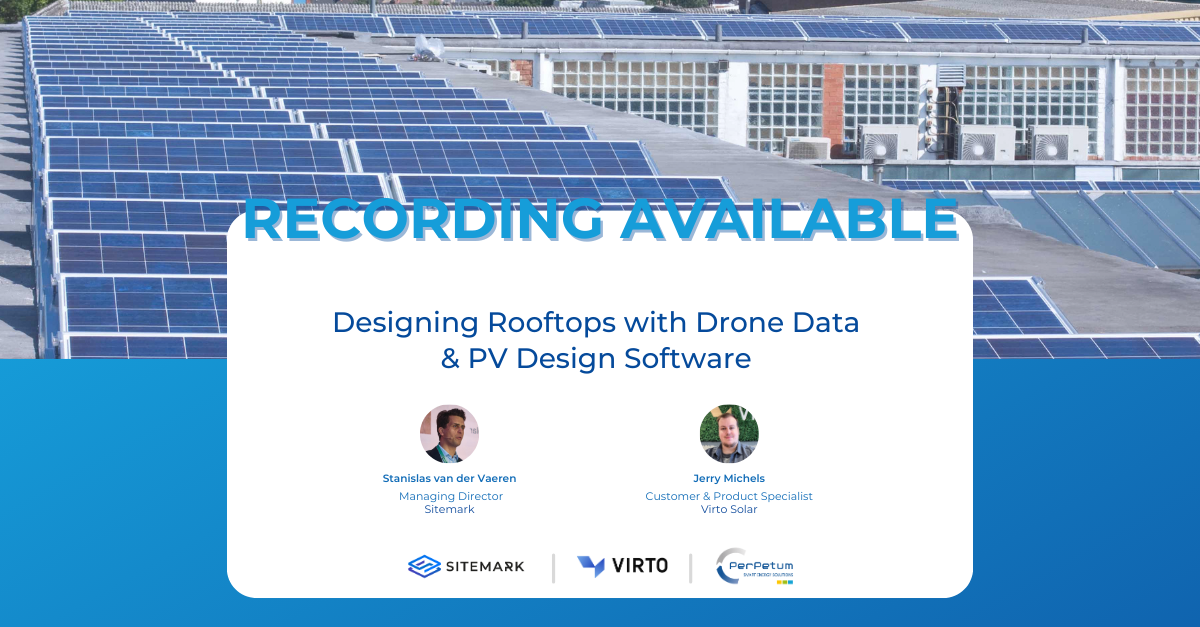Designing rooftops with drone data and PV design software
